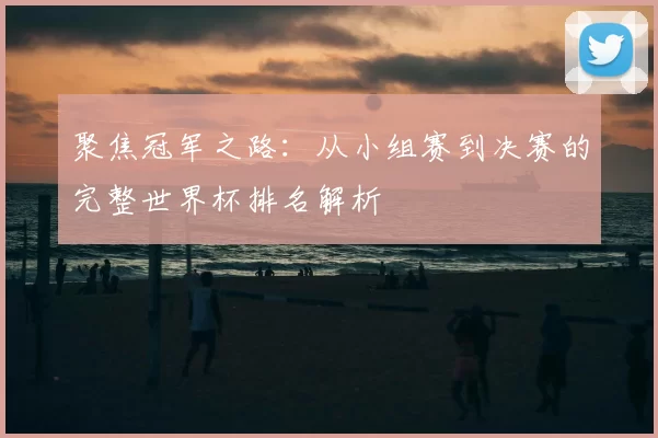聚焦冠军之路：从小组赛到决赛的完整世界杯排名解析